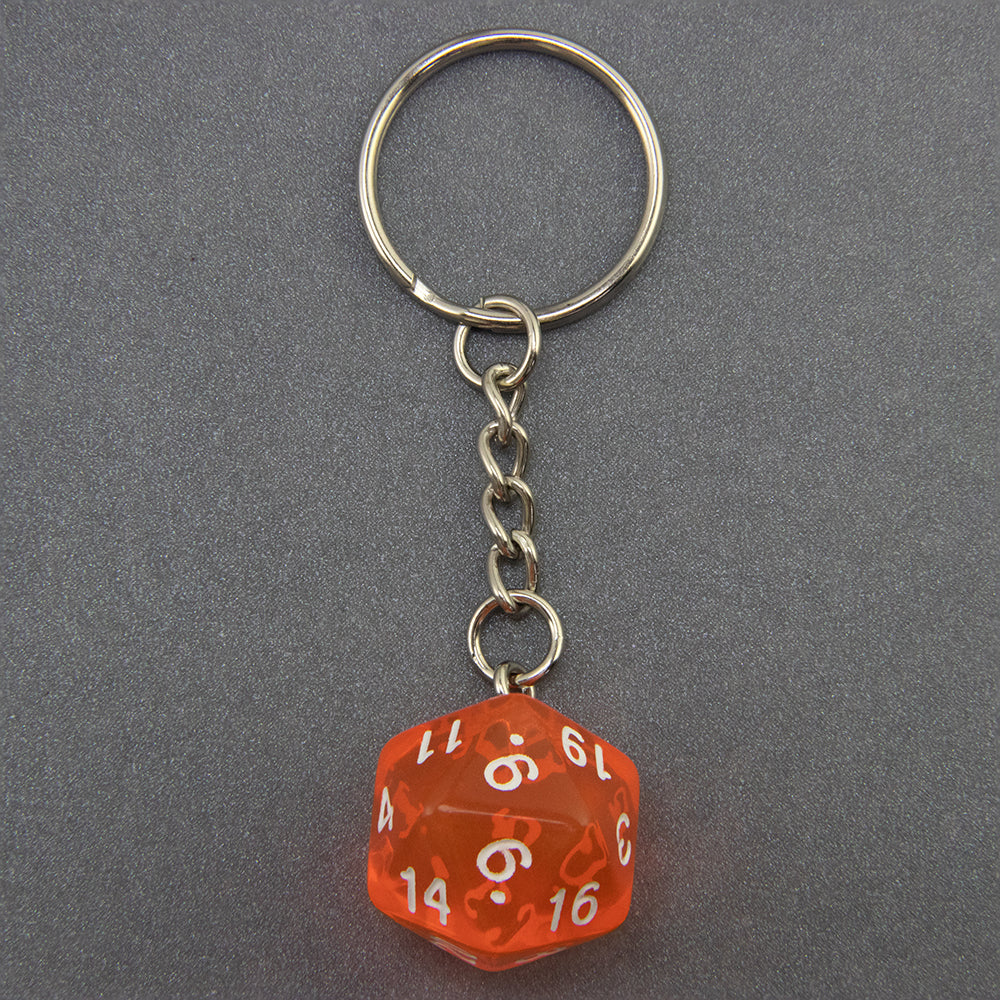 Candy Colored Keychain Board Game Souvenirs Kid Gift Keychain Handbag Table Game Lucky D20 Dice Keychain
