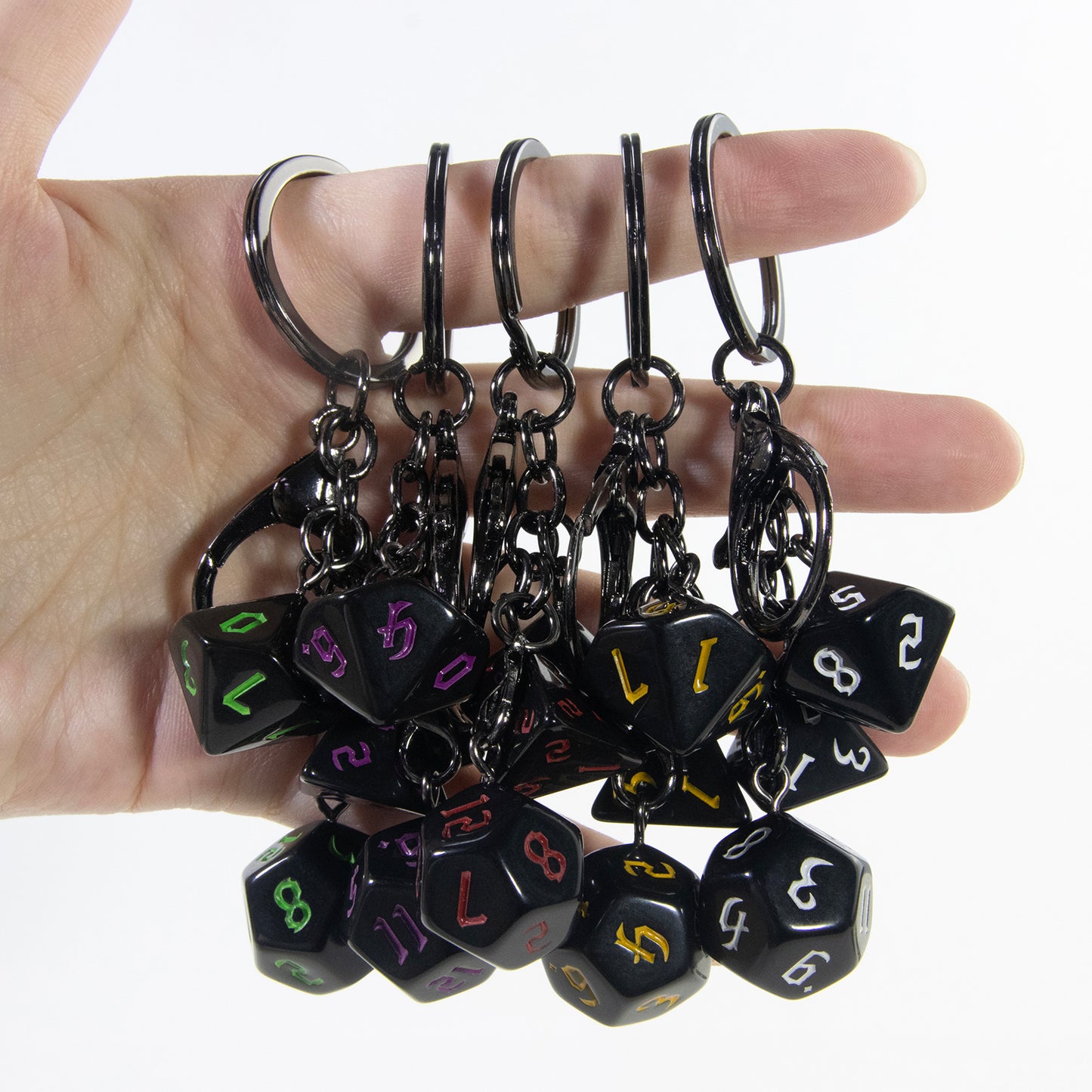 Board Game Key Chain Souvenir with Dice Charm for Backpack Car Key Decoration Pendant, As Gift for Table Game Lovers