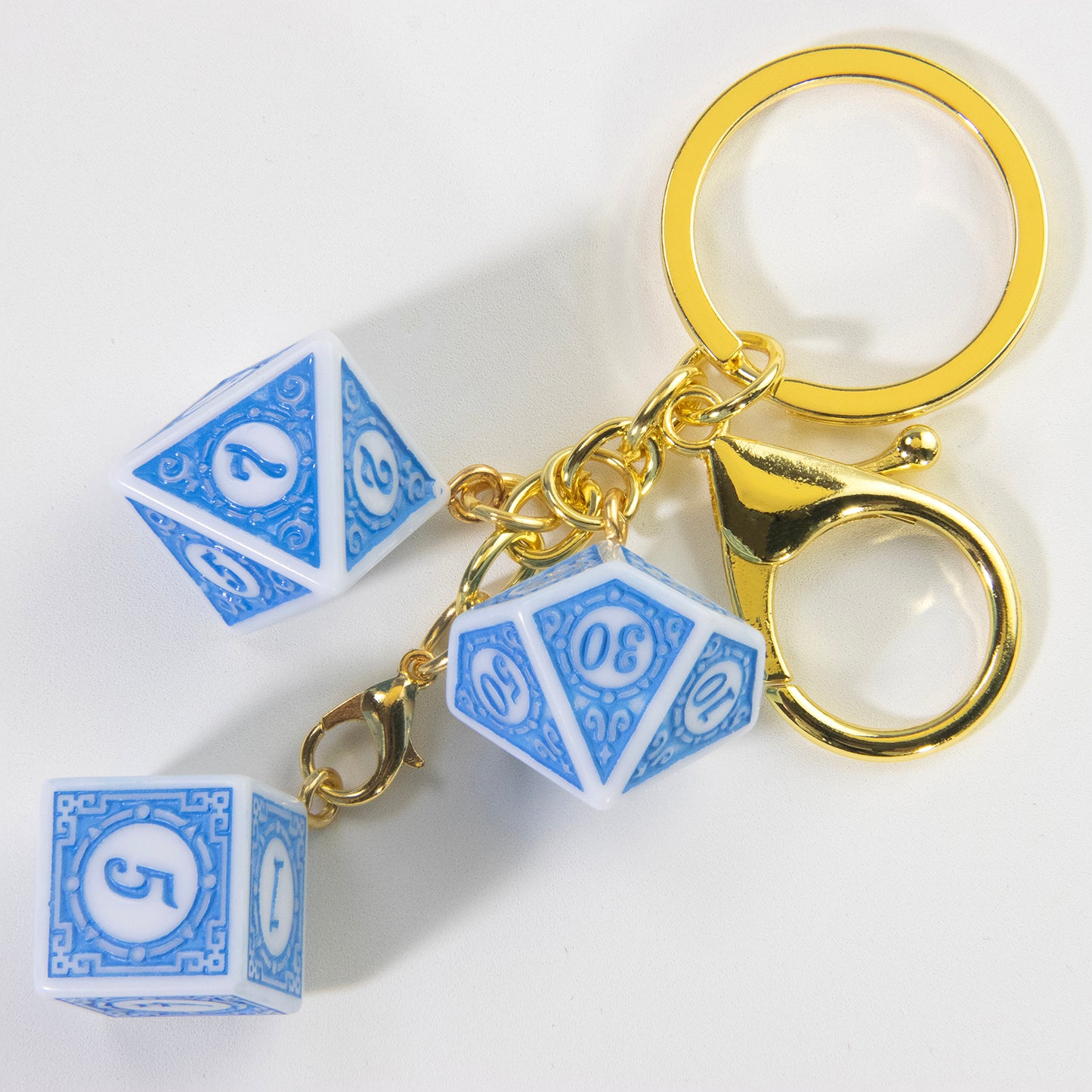 3D Fashion Dice Keychain Pendant - Stylish Car Bag Pouch Accessories for Men Women