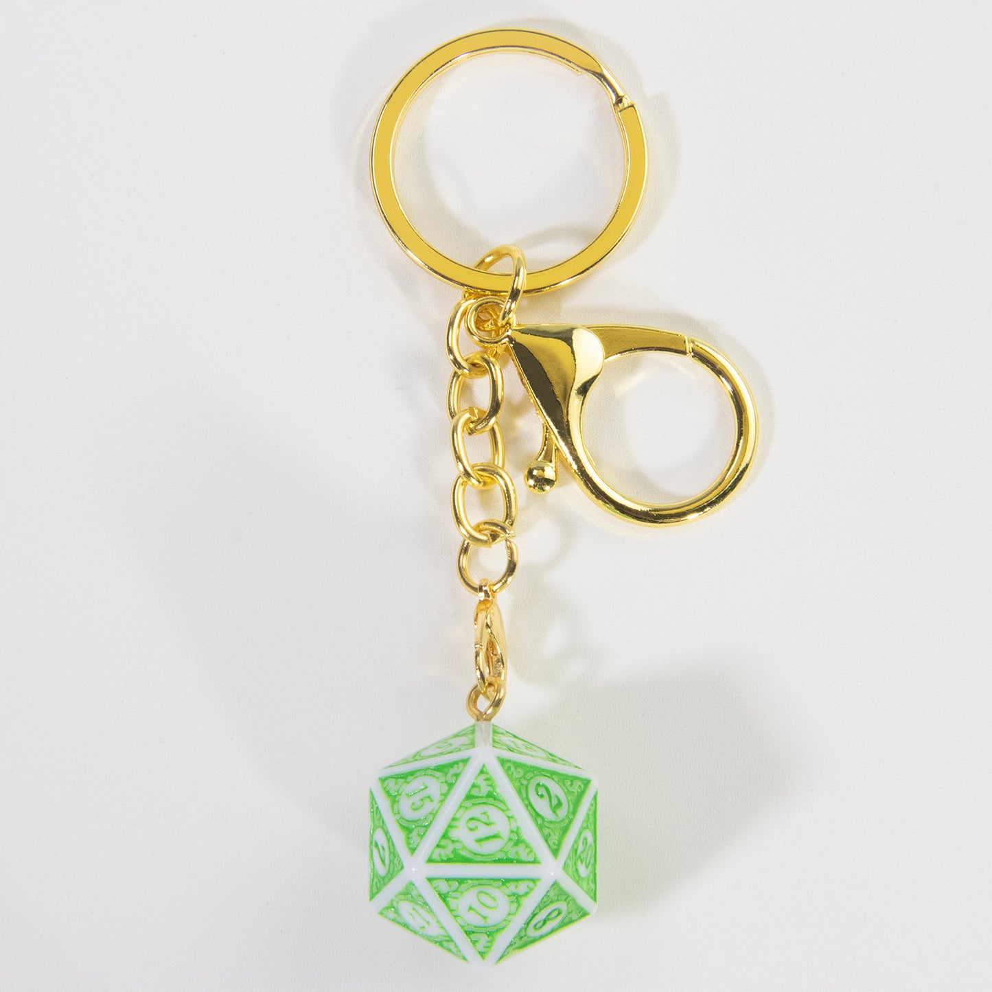 Lucky Dice Keychain, Colorful Acrylic Key Holder Bag Car Pendant, DND RPG Table Game Fans Souvenir Gift Jewelry