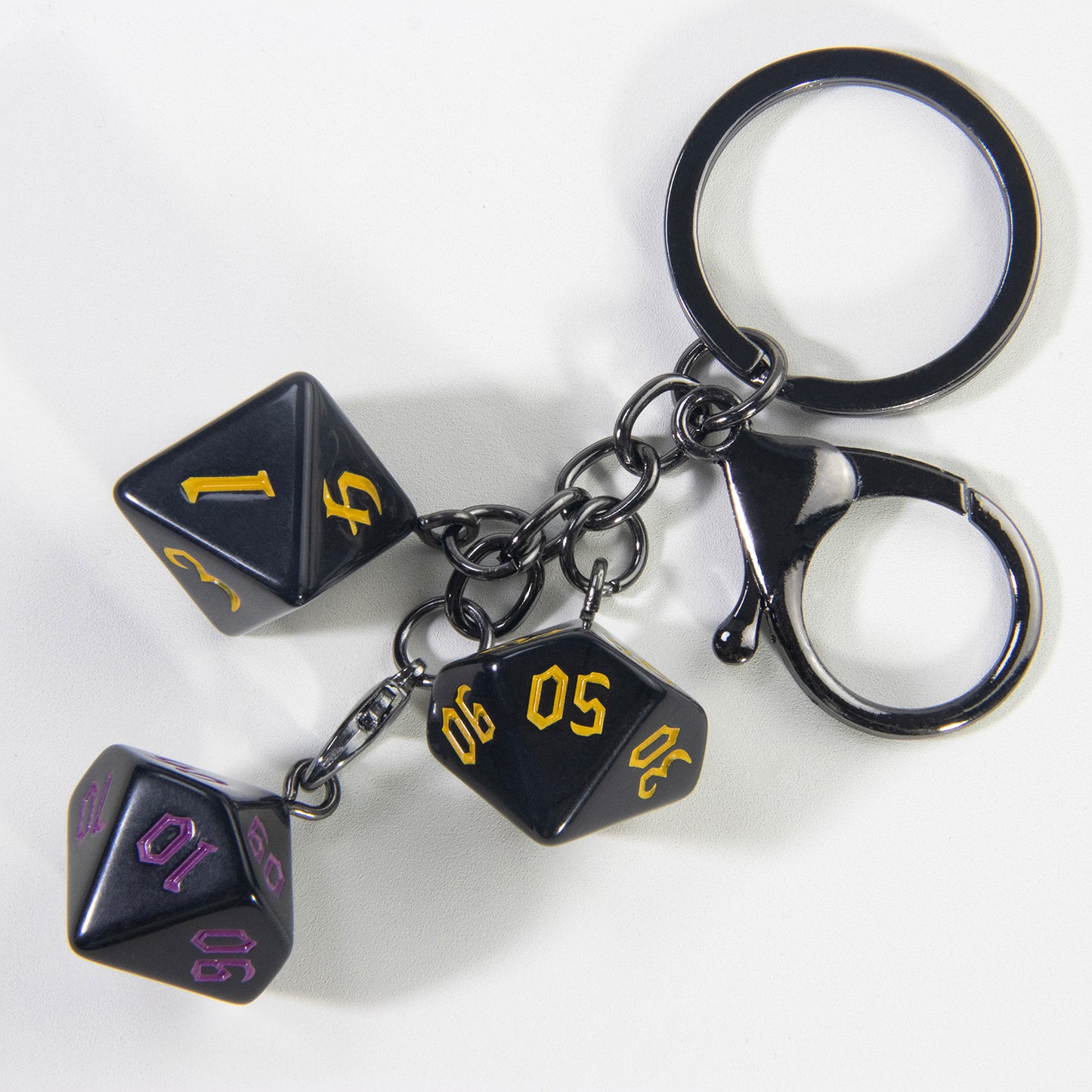 Board Game Key Chain Souvenir with Dice Charm for Backpack Car Key Decoration Pendant, As Gift for Table Game Lovers