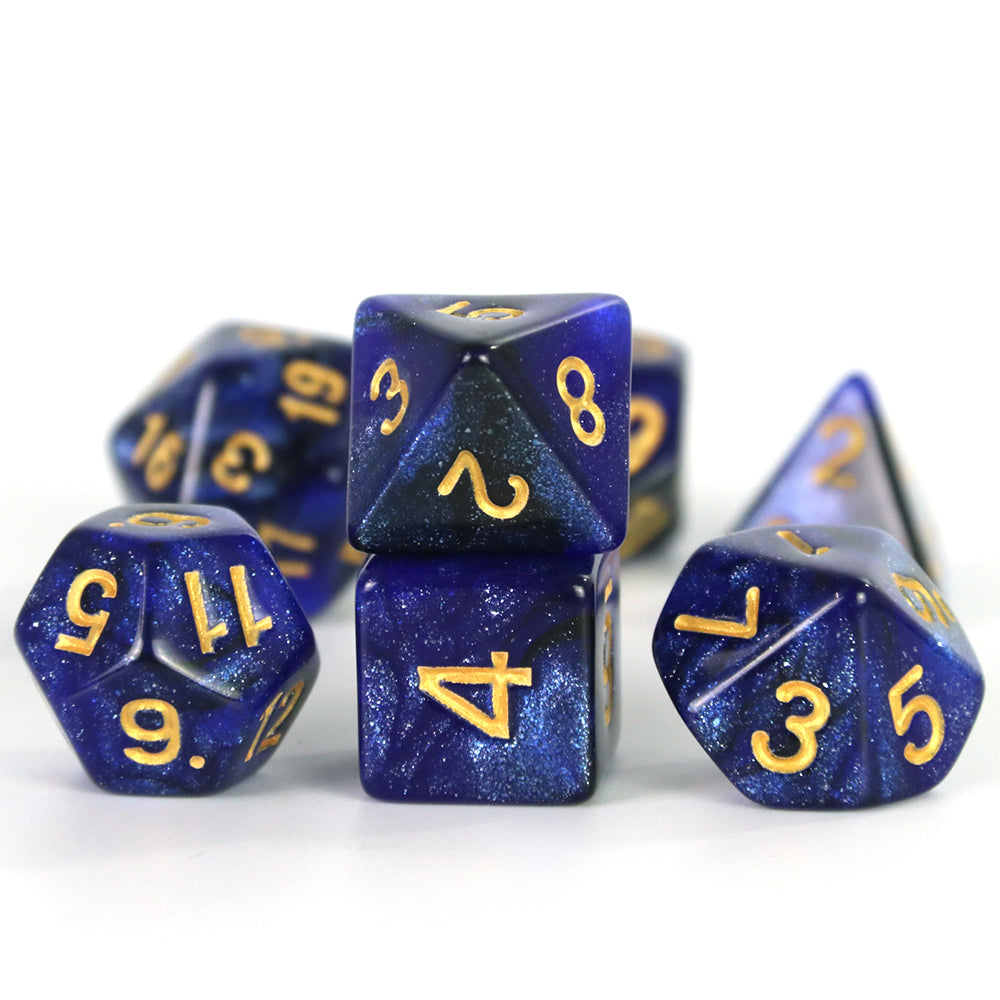 DND Dice Set 7pcs Mixing Color and Glitter Polyhedral Dice for DND TRPG Board Game Accessories Tabletop Game Dice D4 D6 D10 D00 D12 D20