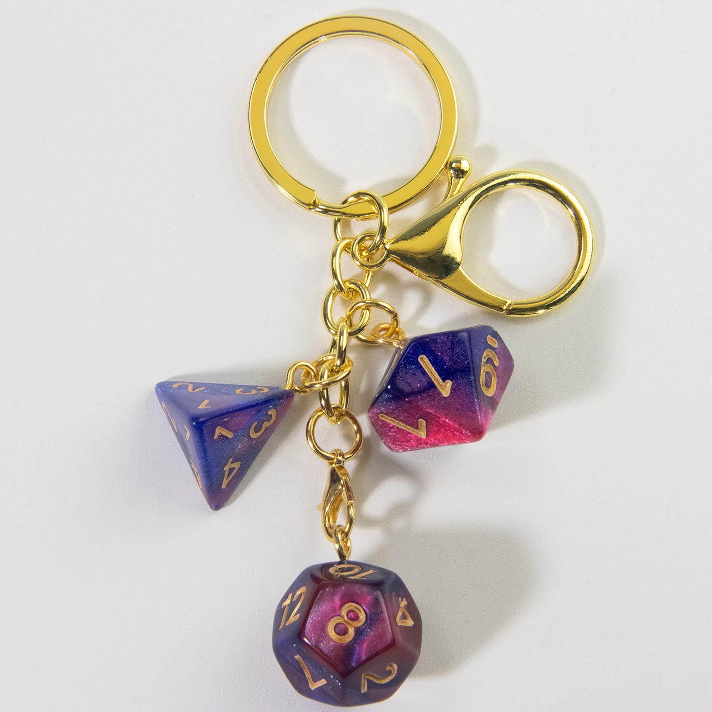 Lucky Acrylic Dice Keychain  - Stylish and Fortunate Charm for Keys, Bags - Durable, Multipurpose Accessories