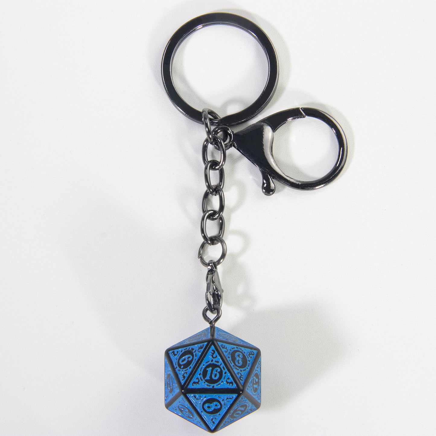 Lucky Dice Keychain, Colorful Acrylic Key Holder Bag Car Pendant, DND RPG Table Game Fans Souvenir Gift Jewelry