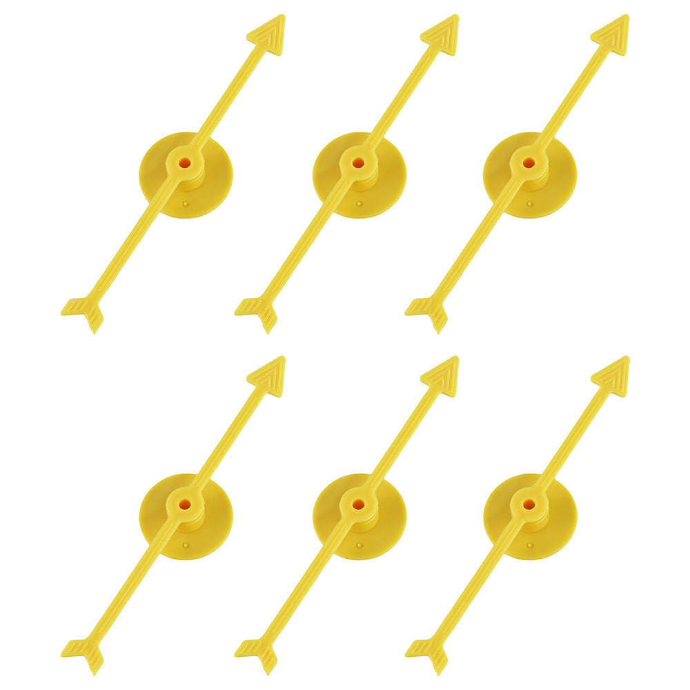 6pcs Plastic Arrow Pointer for Party DIY Board Game School Classroom Home Using Board Spinner