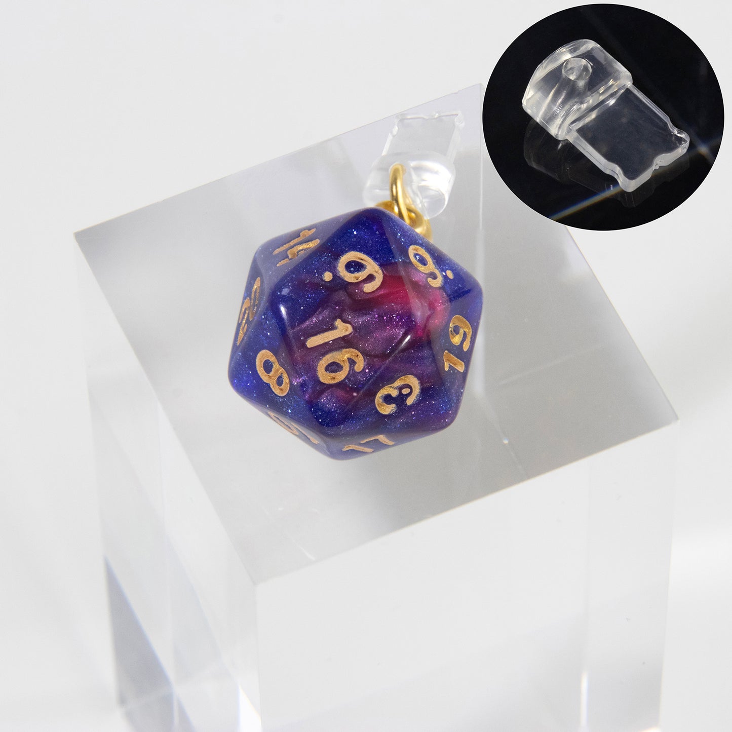 Phone Dust Plug with Acrylic Dice Charm Dust Protection Stopper for iphone Type-C Phone Charge Port