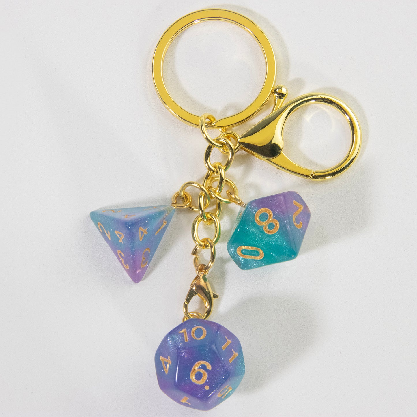 Lucky Acrylic Dice Keychain  - Stylish and Fortunate Charm for Keys, Bags - Durable, Multipurpose Accessories