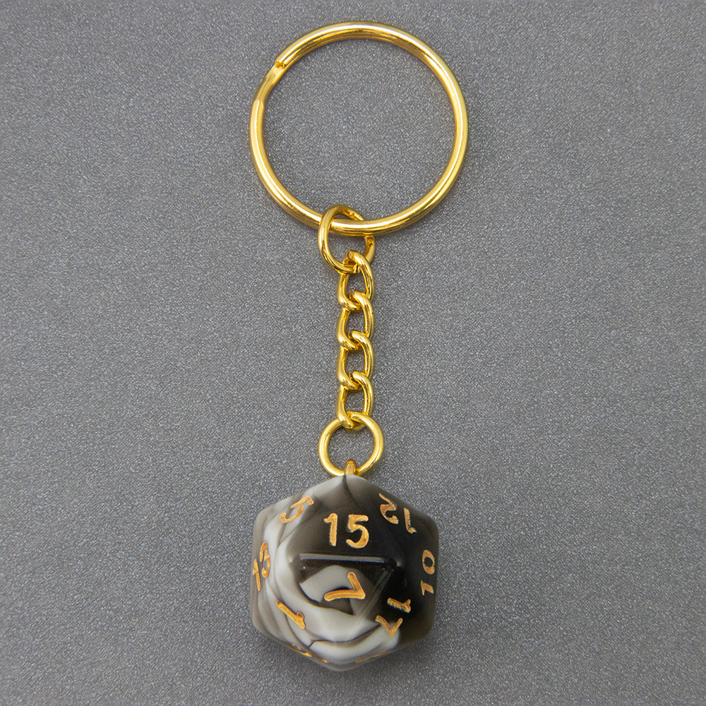 Acrylic Dice Keychains, Dice Key Rings Keyfob for Bag Purse Wallet Cellphone or Car Pendant
