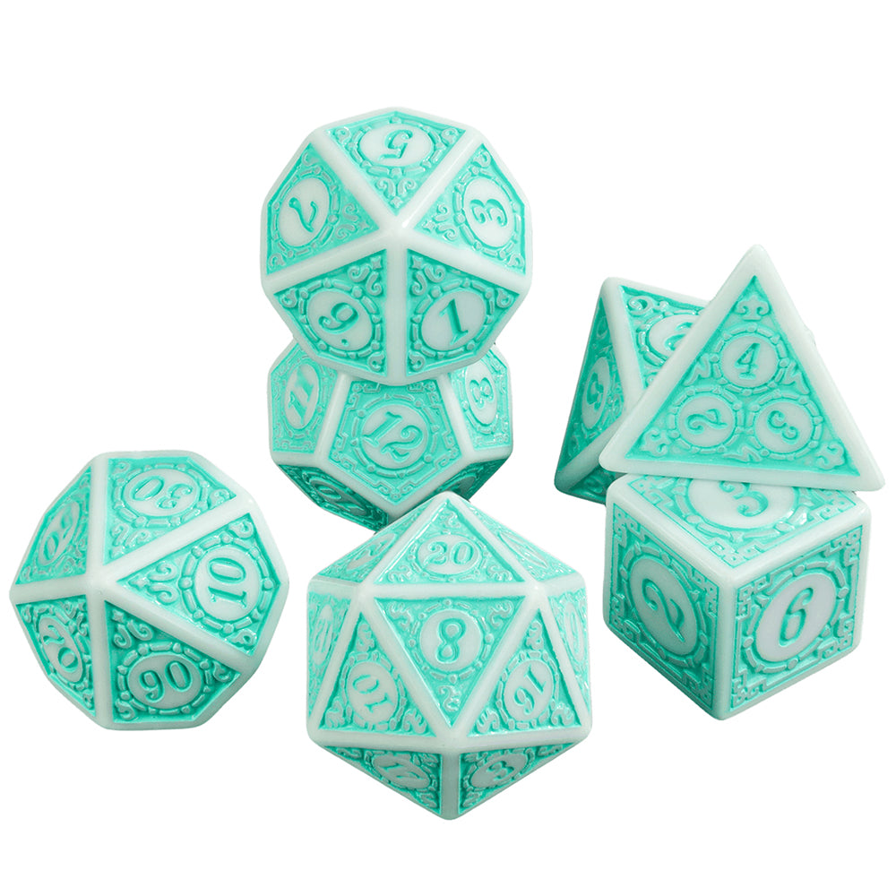 DND Polyhedral Dice Set 7pcs D4 D6 D8 D10 D12 D20 Game Dice for DND RPG Role Playing Table Games
