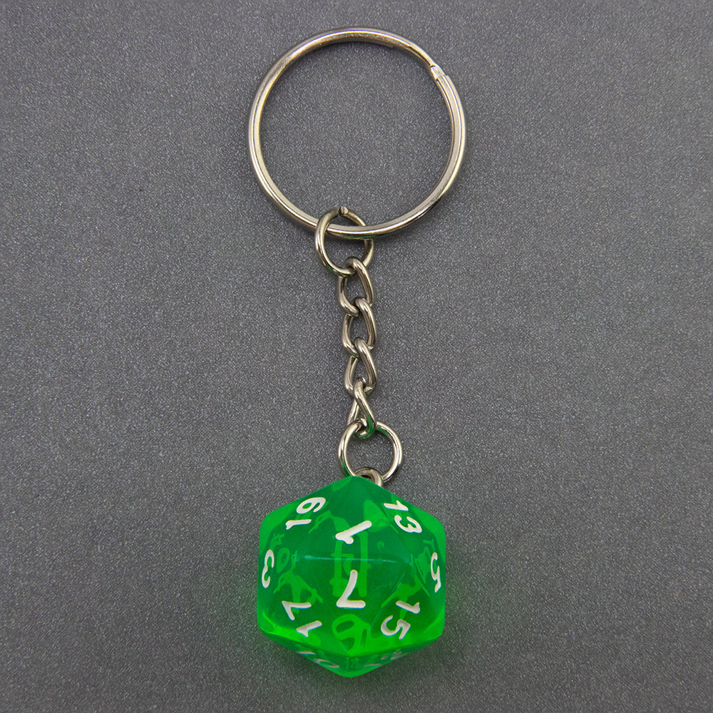 Candy Colored Keychain Board Game Souvenirs Kid Gift Keychain Handbag Table Game Lucky D20 Dice Keychain