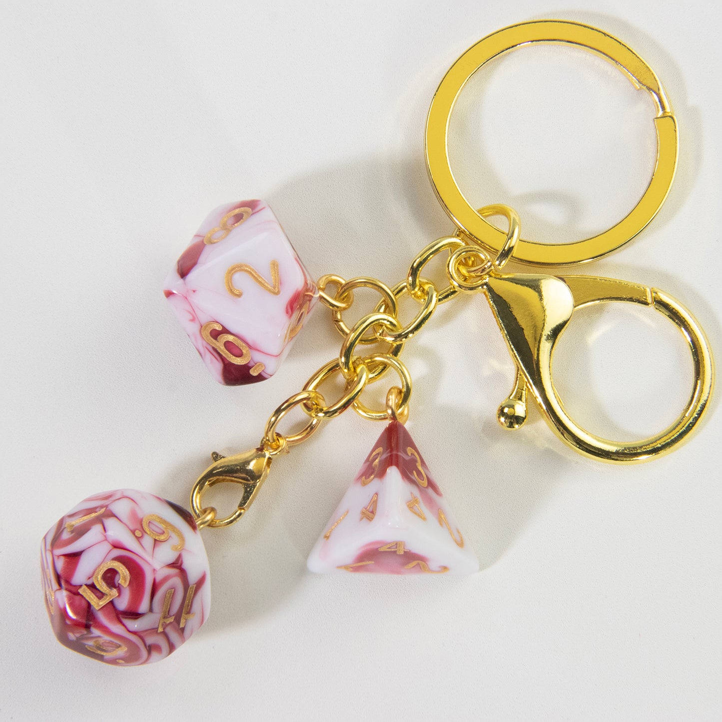 Unique Dice Keychains for Backpack Decoration and Table Games Souvenirs