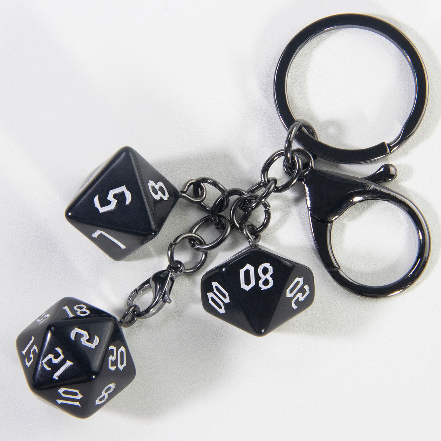 Board Game Key Chain Souvenir with Dice Charm for Backpack Car Key Decoration Pendant, As Gift for Table Game Lovers