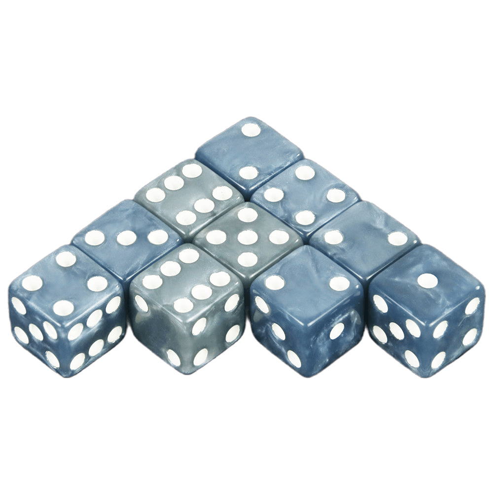 10pcs 12mm D6 Dice Mini 6-sided Marble Effect Square Corner Game Dice for Funny Party Board Games DNDGame RPG