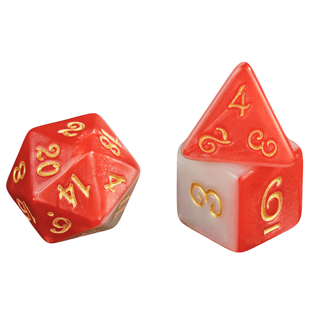 Two Tones Dice Set - 7pcs Polyhedral Dice Role Playing Dice for Dungeons Game Magic Game Board Game Accessories