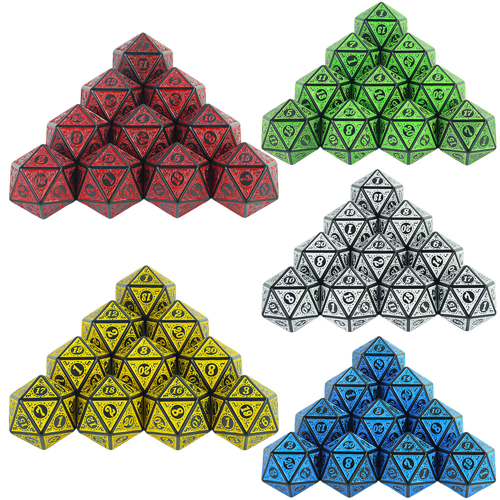 D20 Polyhedral Dice 10PCS 20 Sided DND Game Dice Set for DND RPG Playing Table Game Entertainment Supplies