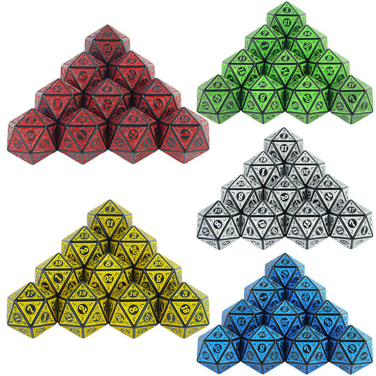 D20 Polyhedral Dice 10PCS 20 Sided DND Game Dice Set for DND RPG Playing Table Game Entertainment Supplies