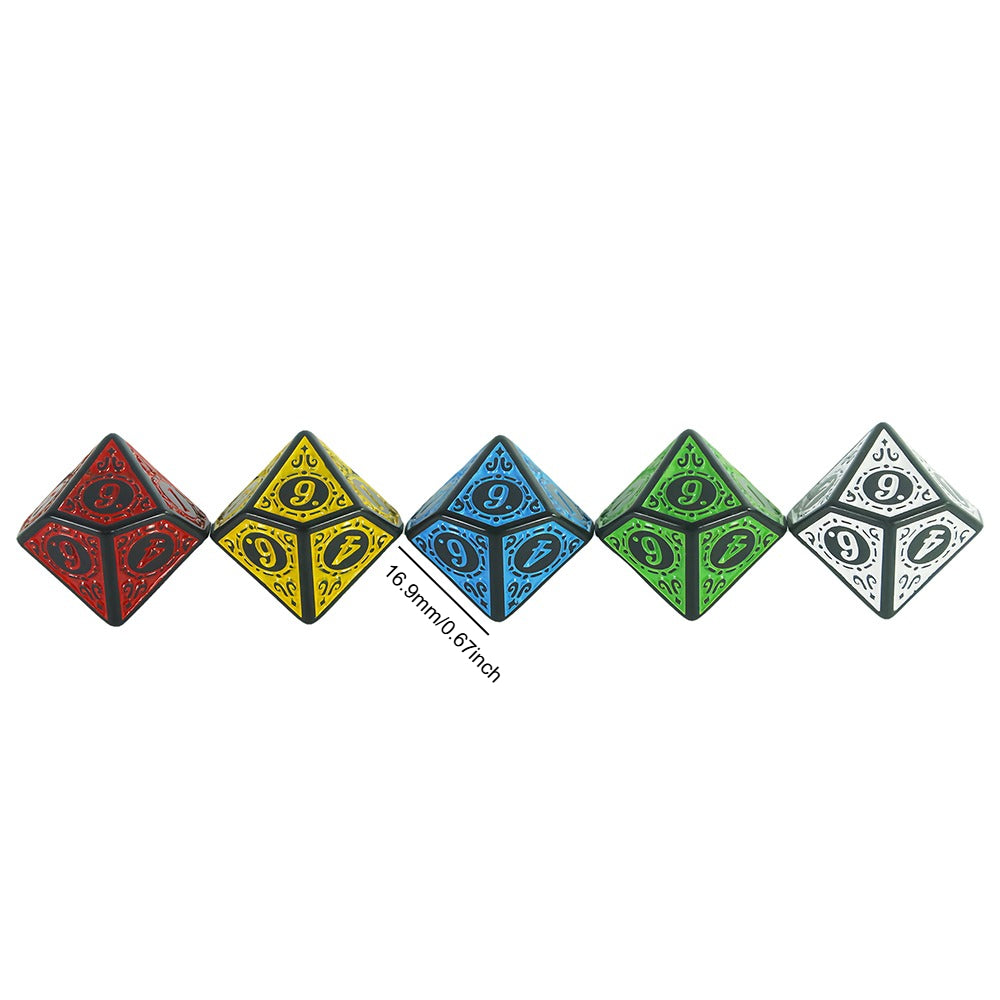 10pcs D10 Dice DND Polyhedral 10 Sided Dice Digital 0-9 Game Dice for TRPG RPG Table Game Board Gaming
