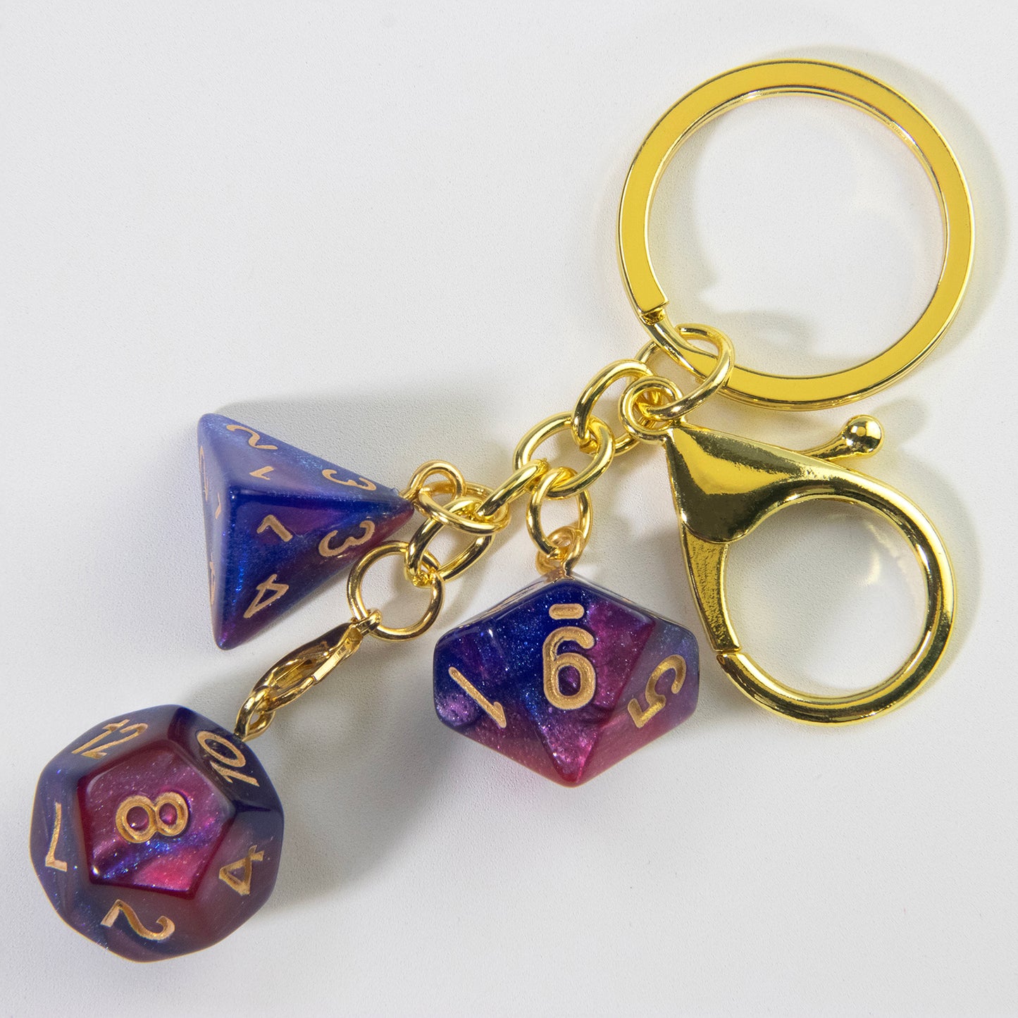 Lucky Acrylic Dice Keychain  - Stylish and Fortunate Charm for Keys, Bags - Durable, Multipurpose Accessories