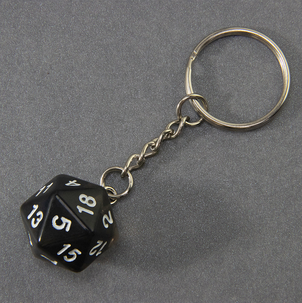 Candy Colored Keychain Board Game Souvenirs Kid Gift Keychain Handbag Table Game Lucky D20 Dice Keychain