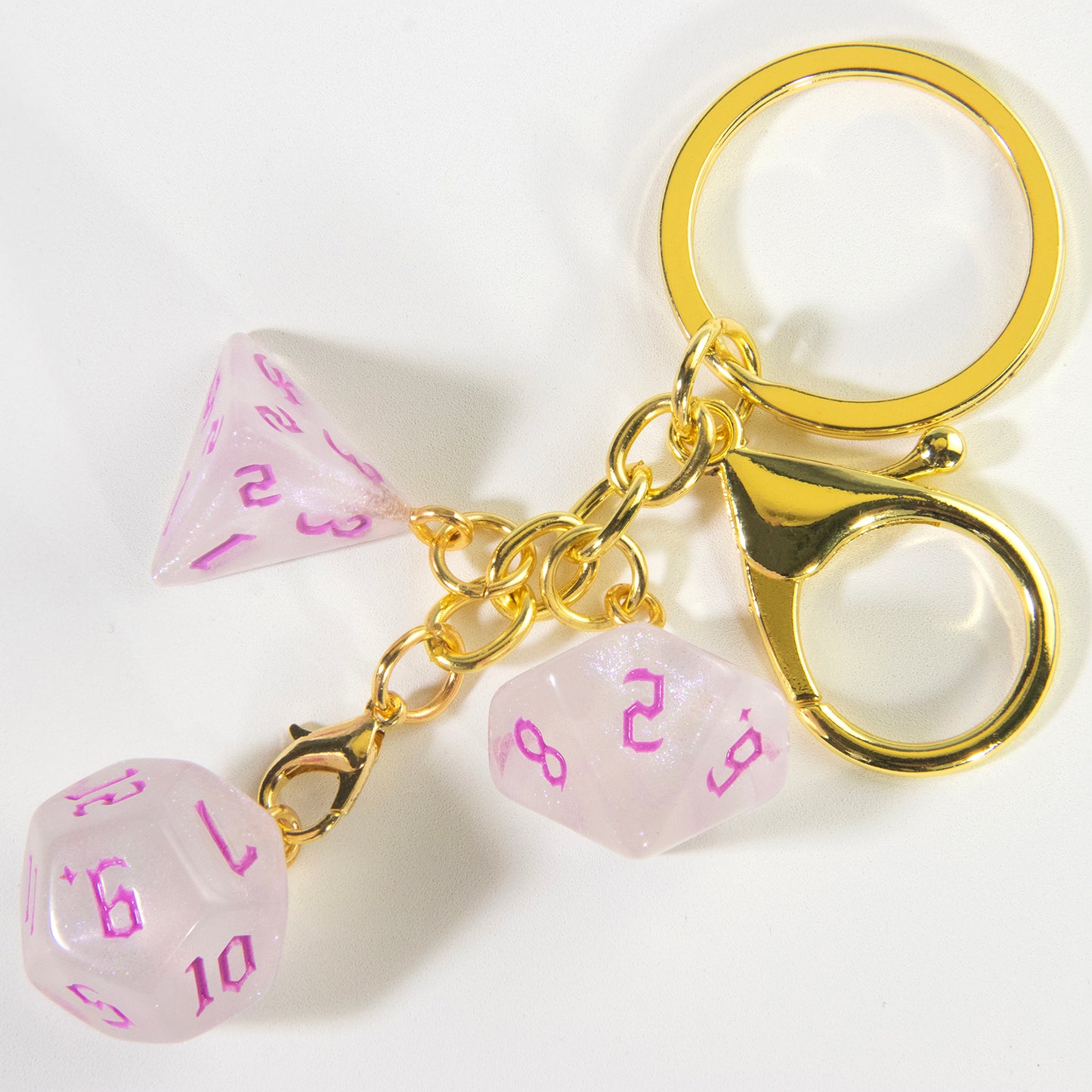 Fashion Keyring Dice Ornament Key Chain Pendant Men Kids Toys Gifts