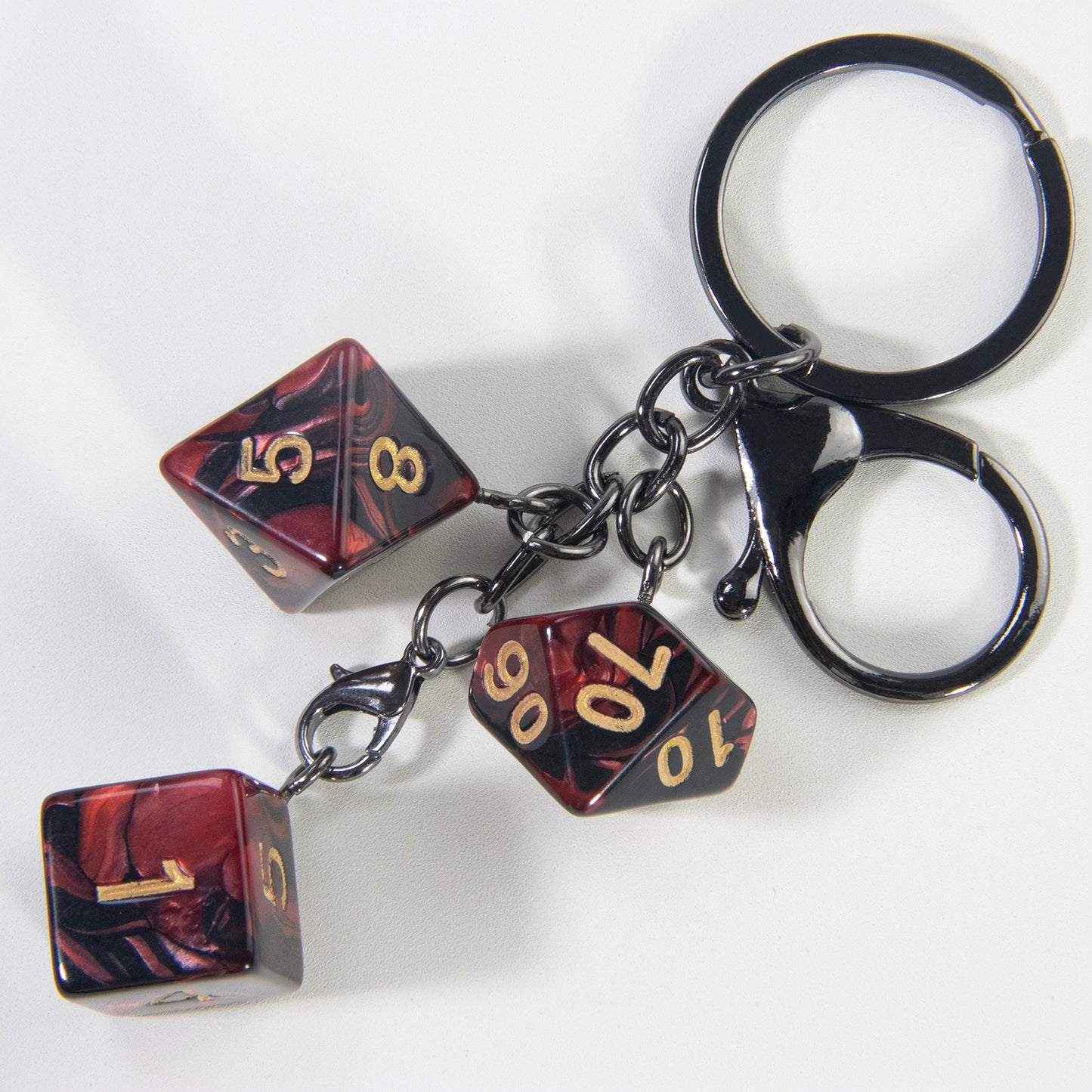 Dice Keychain Keyring Table Game Key Chain for Bag Pendant Game Dice