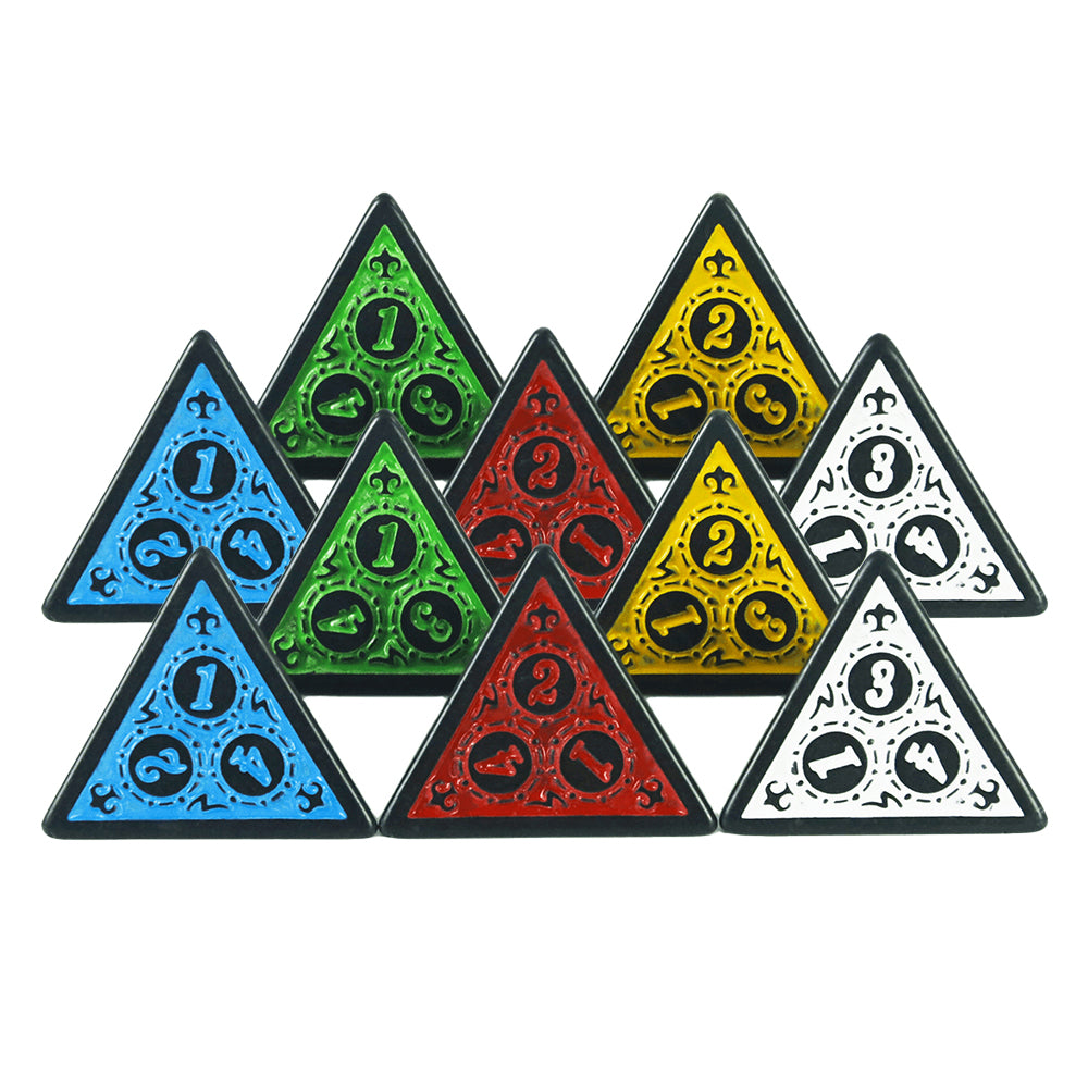 D4 Dice Set 10pcs 4 Sided Polyhedral Dice for Board Game DND TRPG