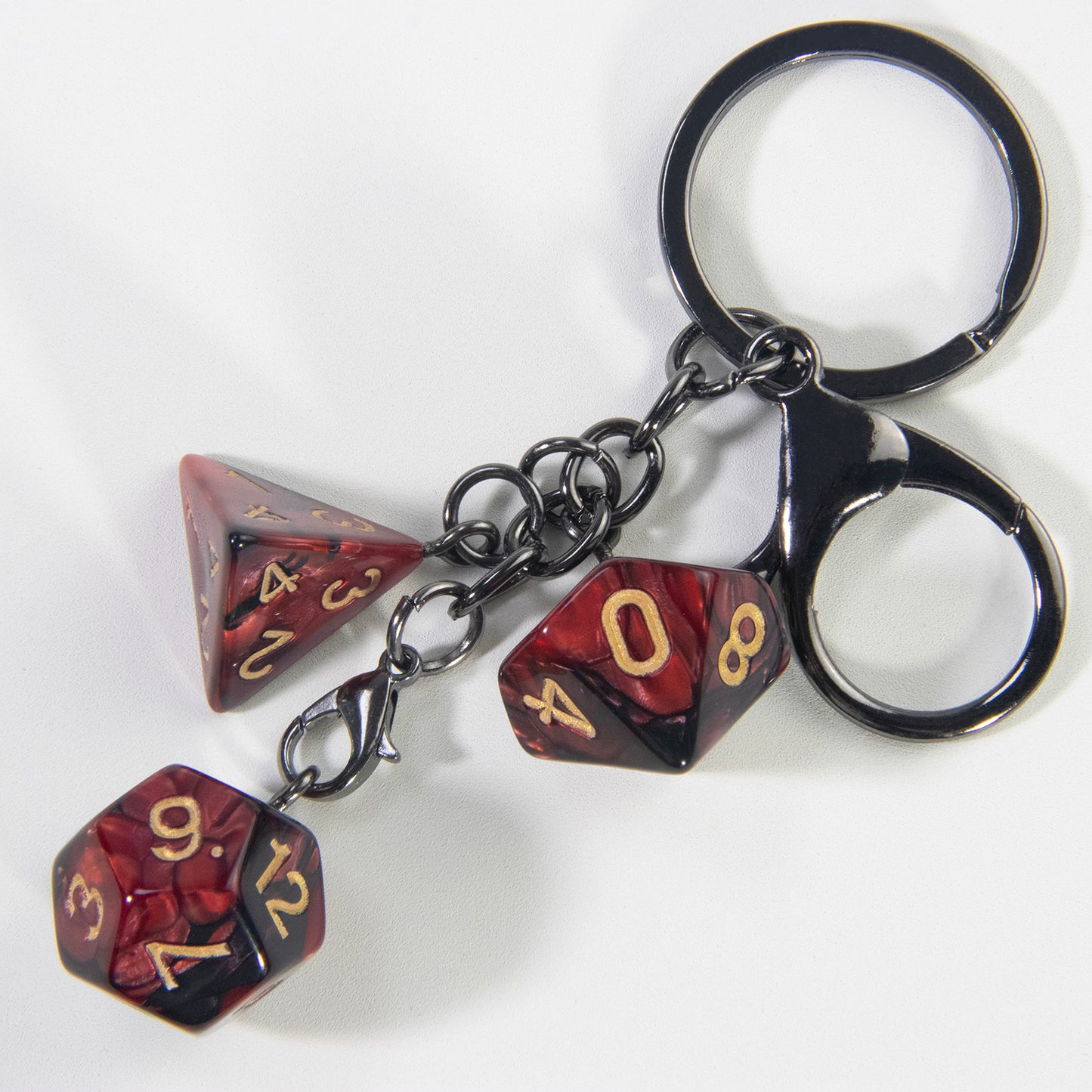 Dice Keychain Keyring Table Game Key Chain for Bag Pendant Game Dice