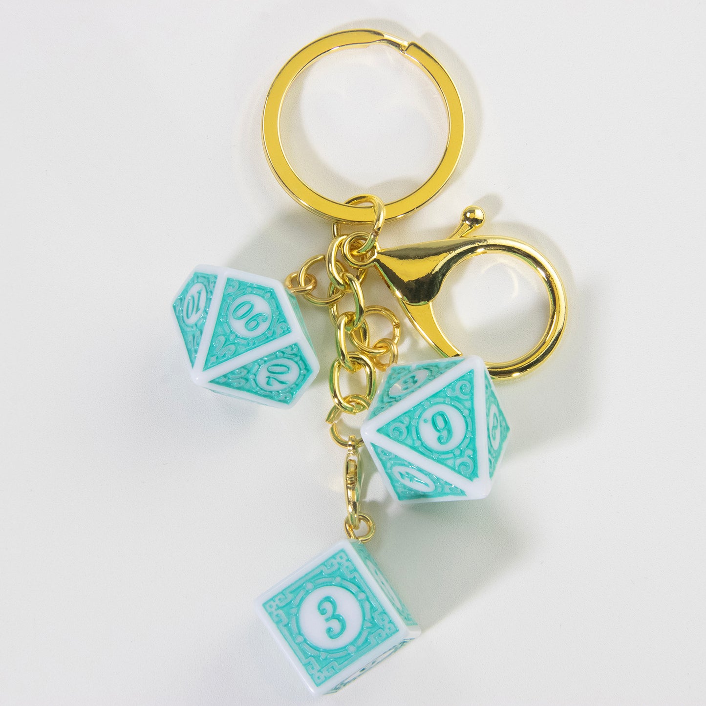 3D Fashion Dice Keychain Pendant - Stylish Car Bag Pouch Accessories for Men Women