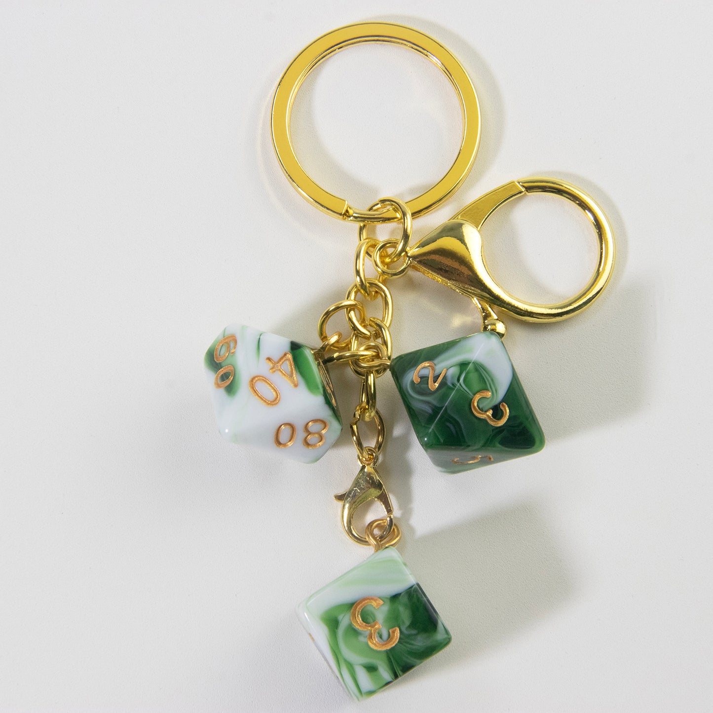Unique Dice Keychains for Backpack Decoration and Table Games Souvenirs
