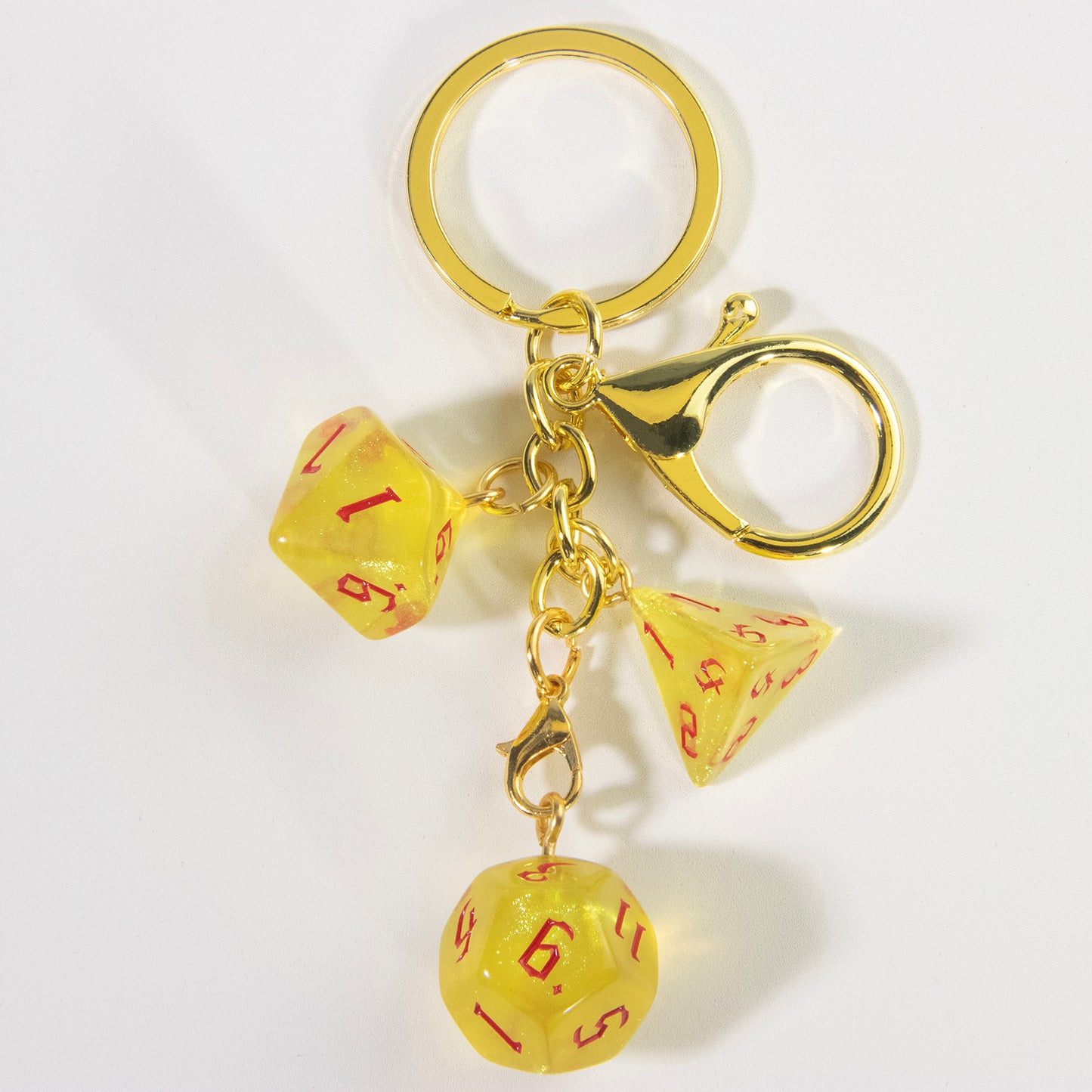 Fashion Keyring Dice Ornament Key Chain Pendant Men Kids Toys Gifts