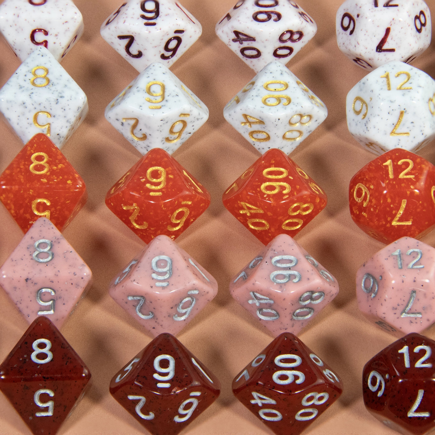 DND Polyhederal Dice Set 7pcs Game Dice D4-D20 for Dragons Game Table Board Roll Playing Games Solid Color Dice