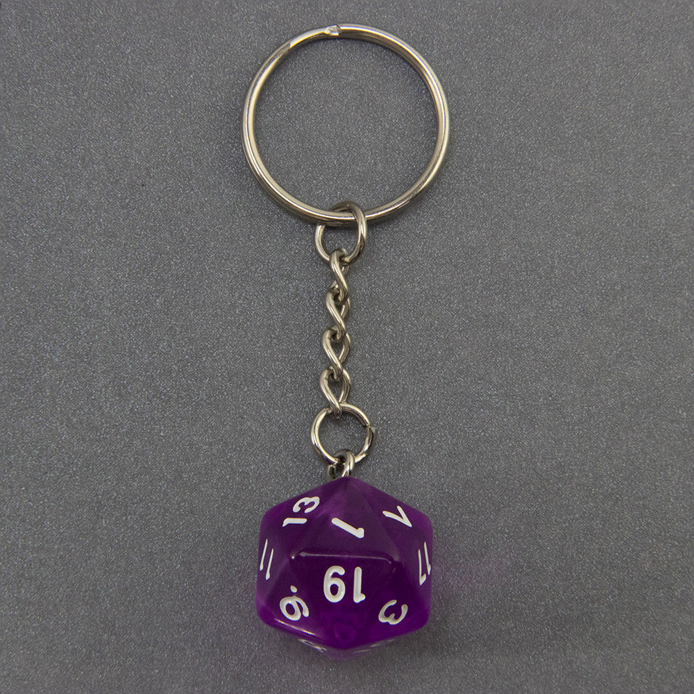 Candy Colored Keychain Board Game Souvenirs Kid Gift Keychain Handbag Table Game Lucky D20 Dice Keychain