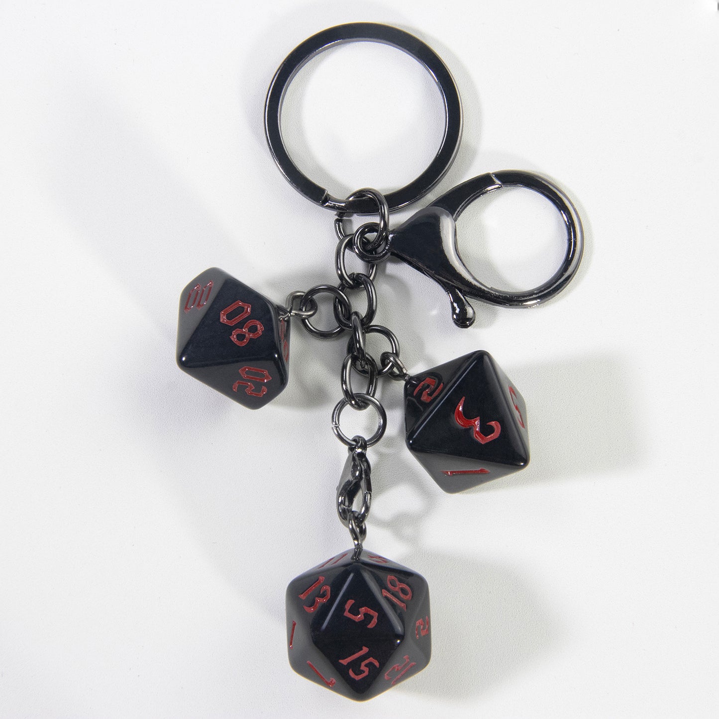 Board Game Key Chain Souvenir with Dice Charm for Backpack Car Key Decoration Pendant, As Gift for Table Game Lovers