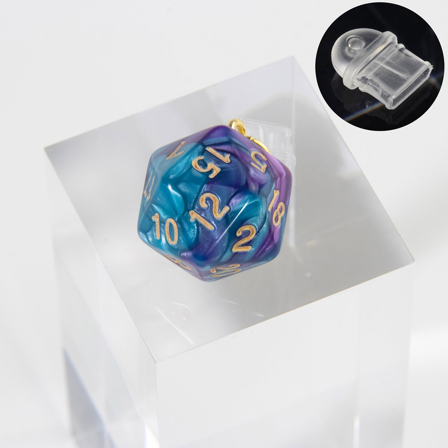 Phone Dust Plug with Acrylic Dice Charm Dust Protection Stopper for iphone Type-C Phone Charge Port