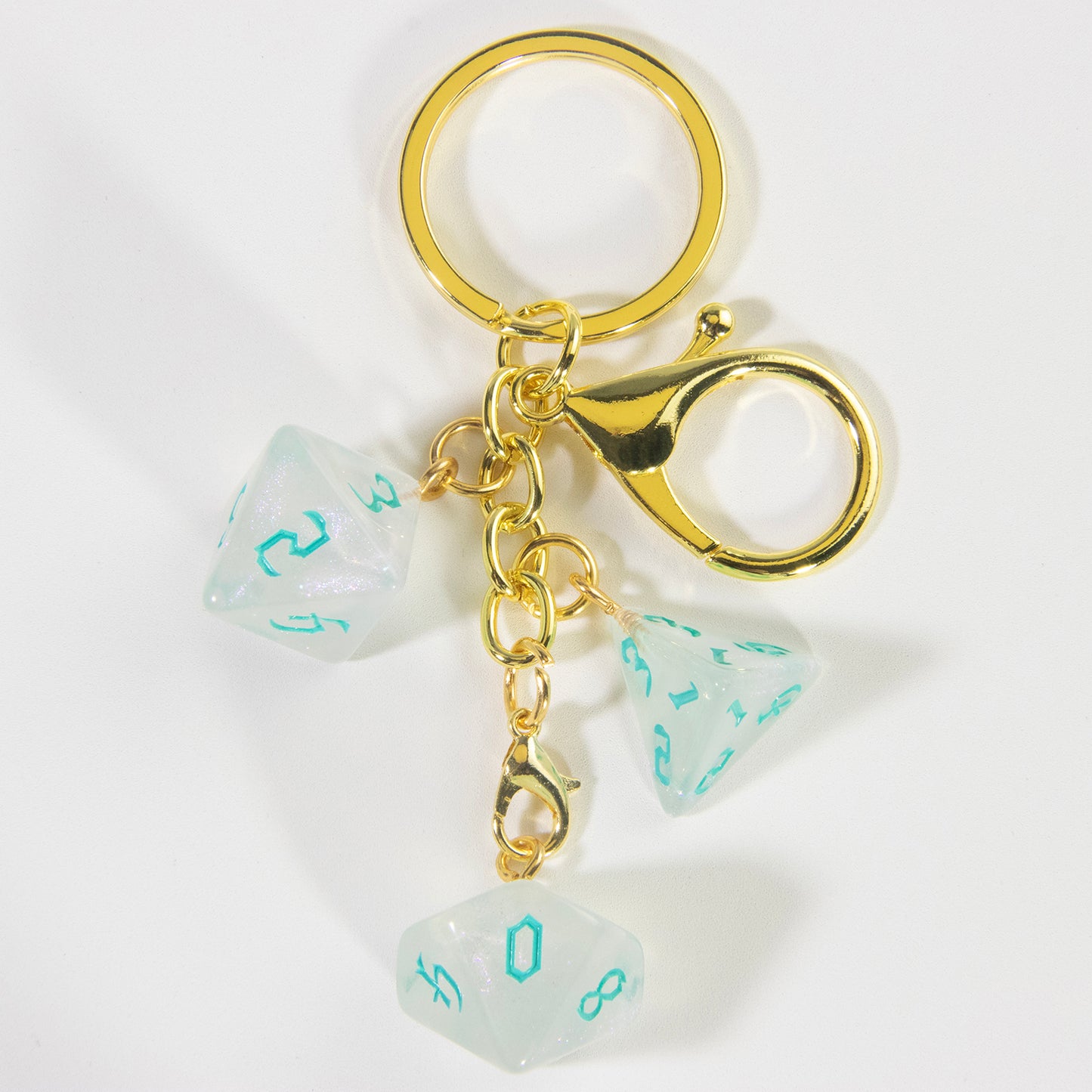 Fashion Keyring Dice Ornament Key Chain Pendant Men Kids Toys Gifts