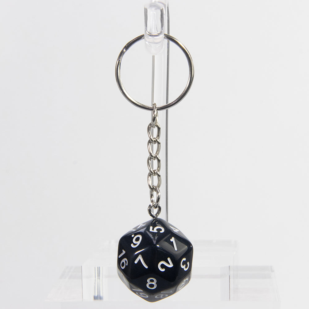 Dice Pendant Keychain Game Souvenirs D30 Dice Keyholder for Men Women Bag