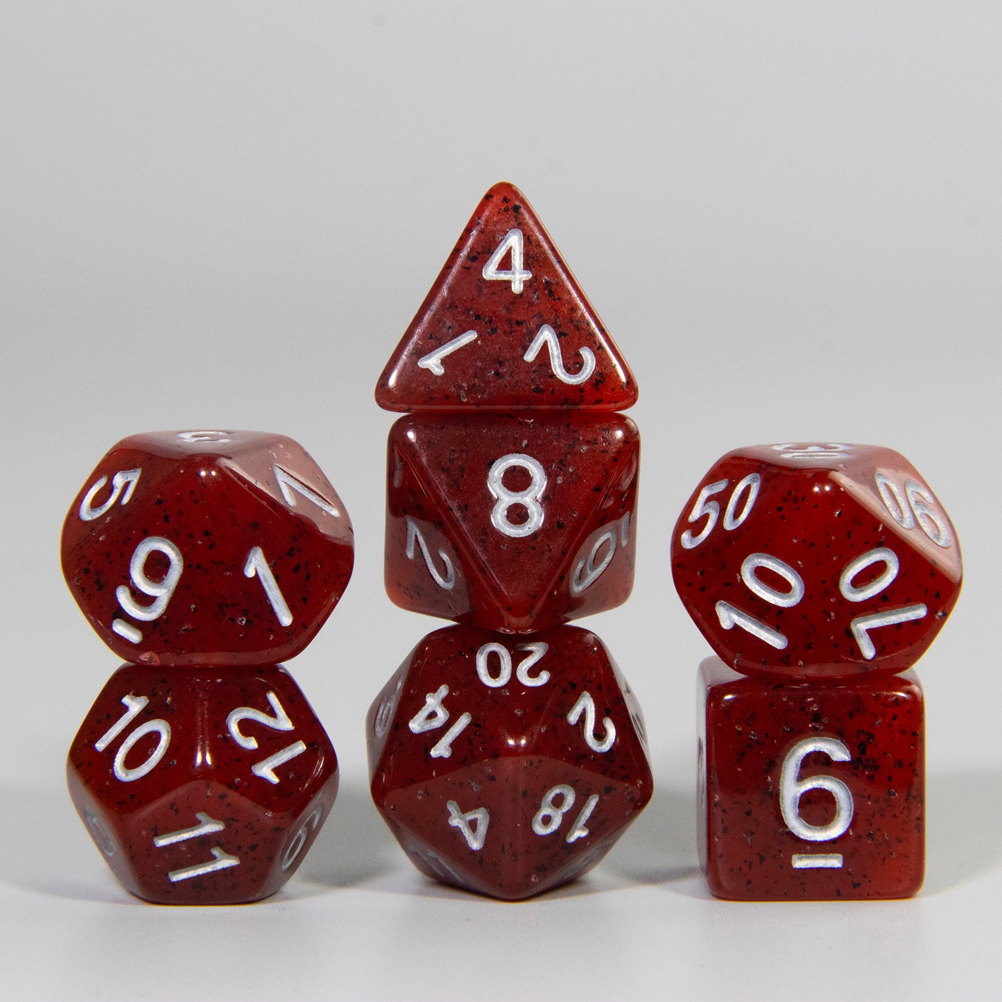 DND Polyhederal Dice Set 7pcs Game Dice D4-D20 for Dragons Game Table Board Roll Playing Games Solid Color Dice