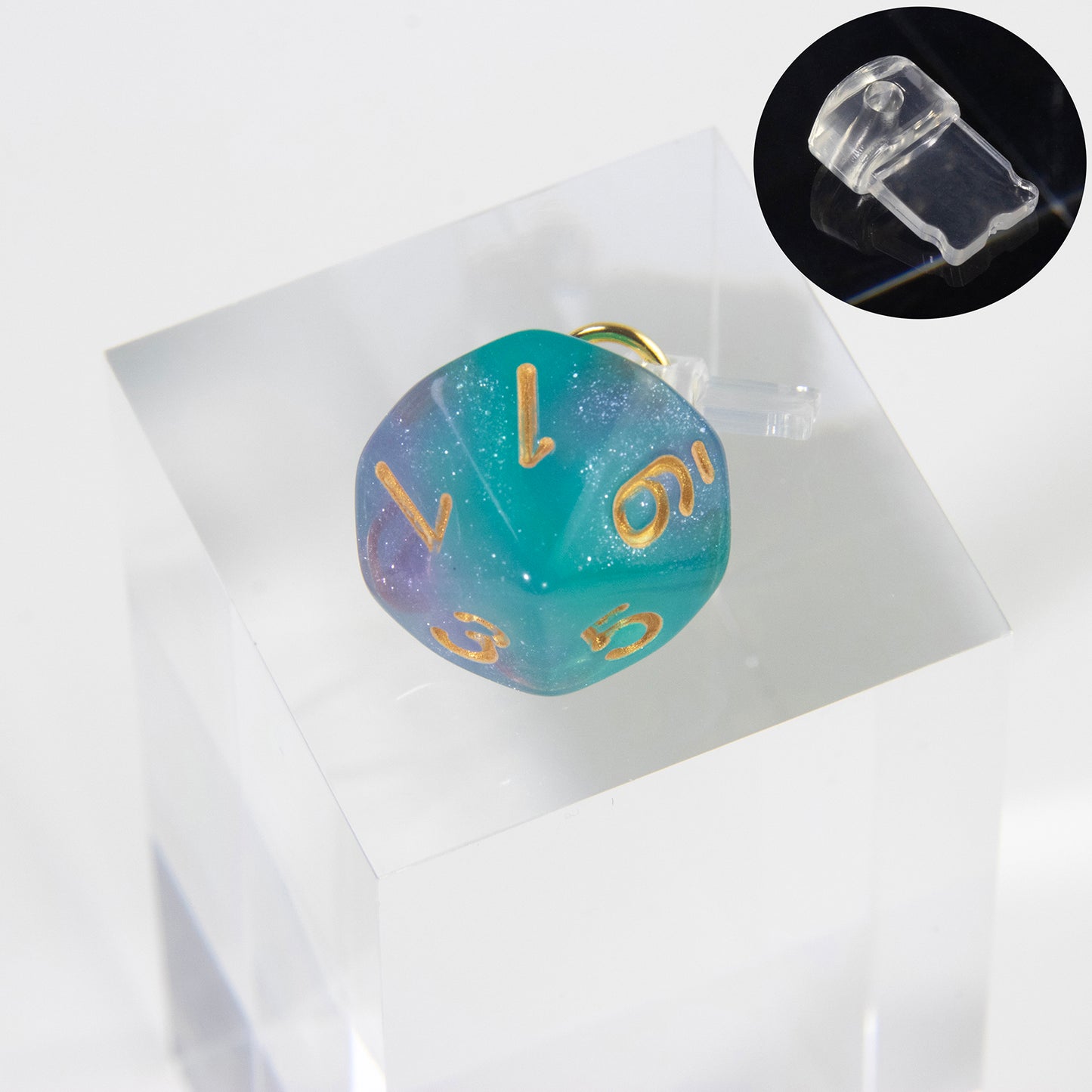 PVC Dustplugs with Acrylic Dice Pendant for Android Apple Phones Charging Port Dustproof Protector Dust Plugs