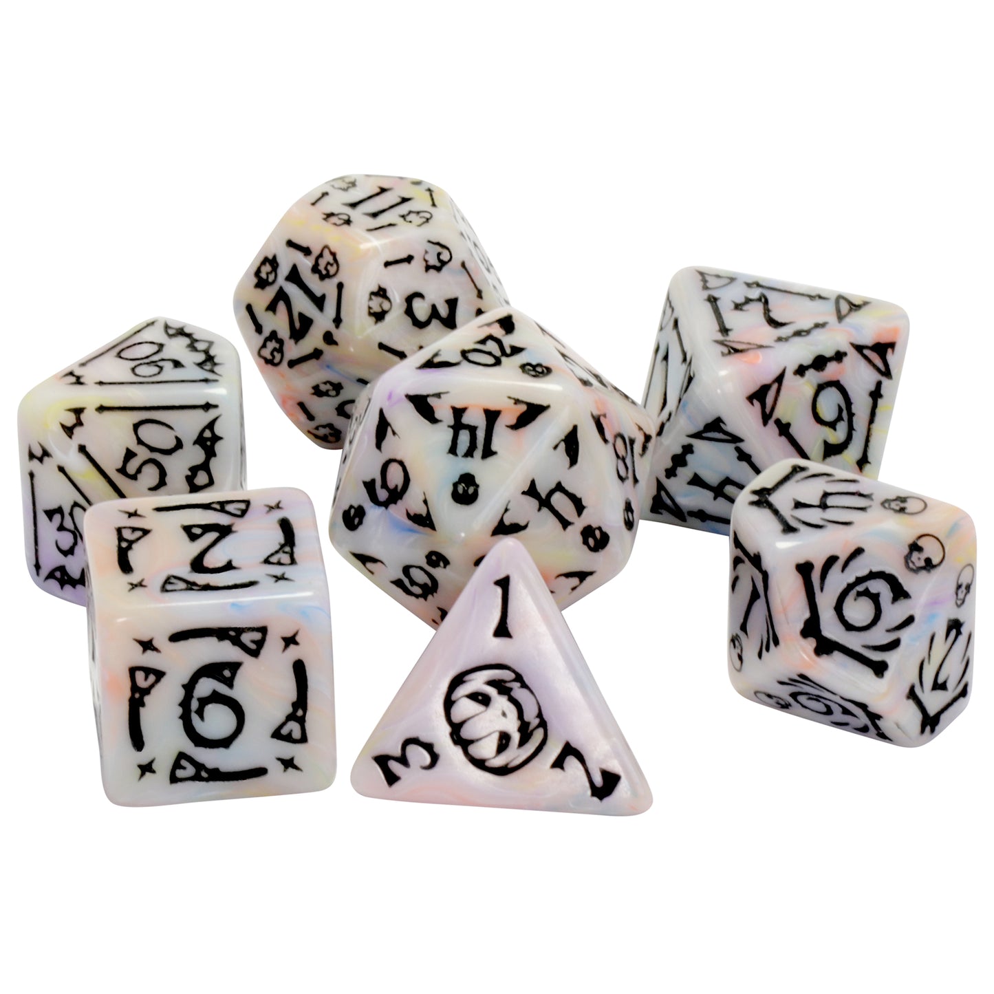 DND Dice Set of 7 Polyhedral Board Game Dice for DND Role Playing Table Games, Perfect Gift for DND Player