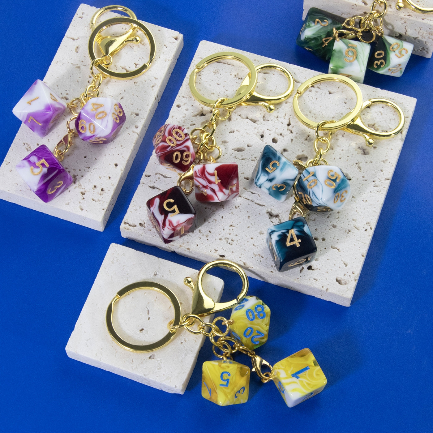 Unique Dice Keychains for Backpack Decoration and Table Games Souvenirs