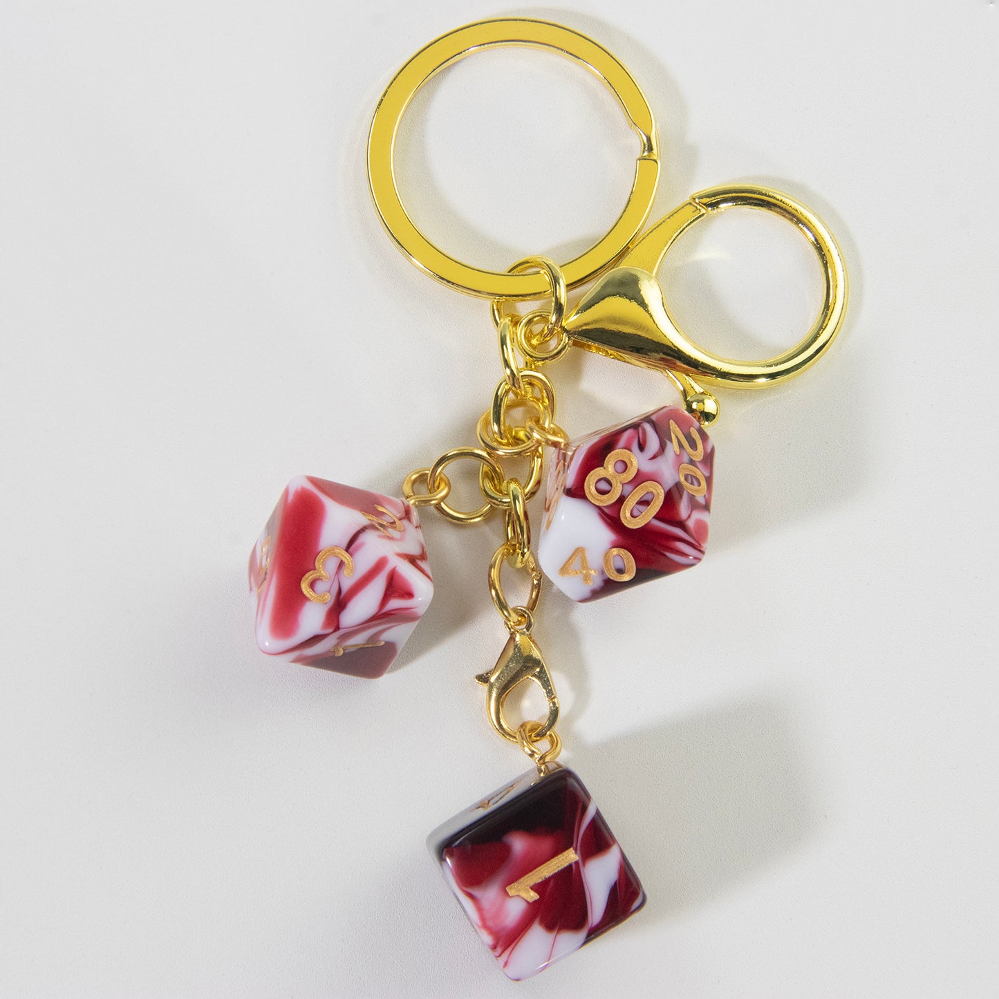 Unique Dice Keychains for Backpack Decoration and Table Games Souvenirs