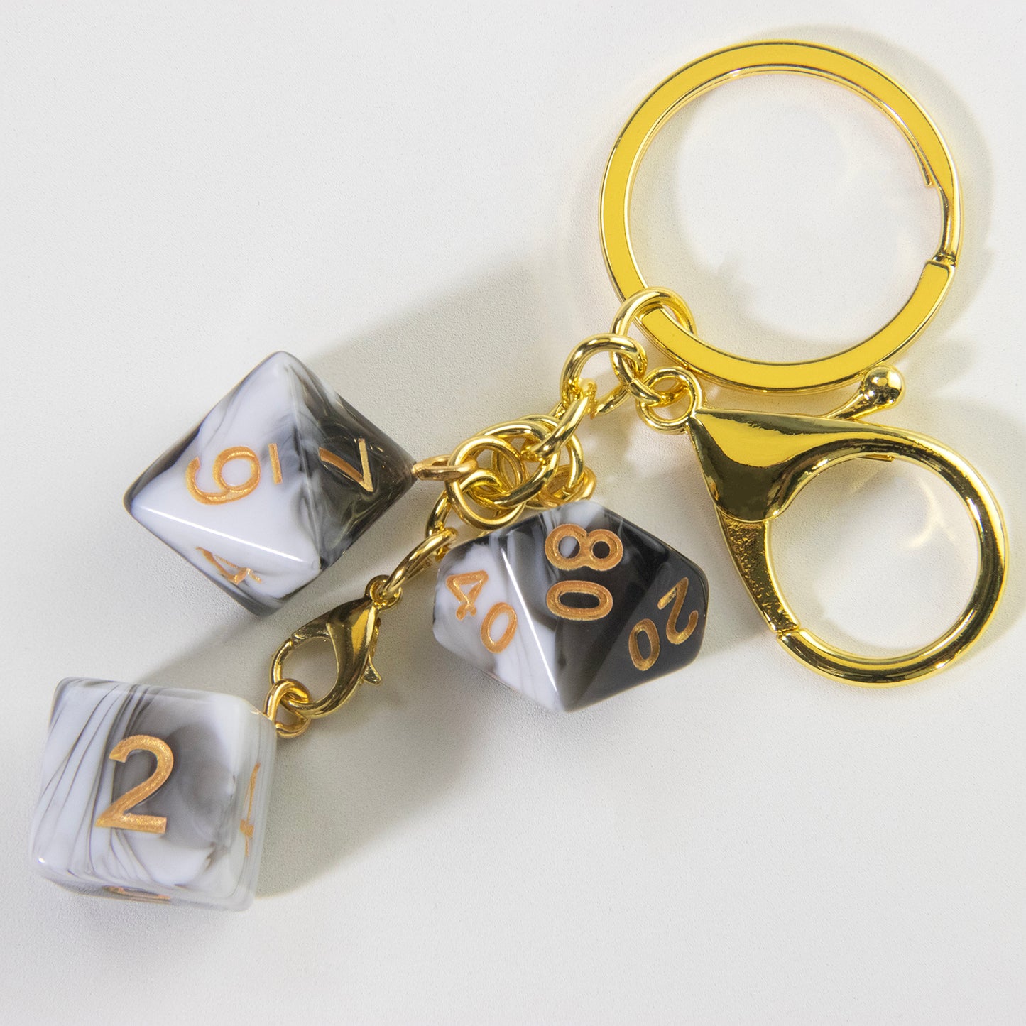 Unique Dice Keychains for Backpack Decoration and Table Games Souvenirs