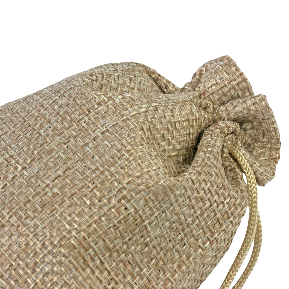 Burlap Drawstring Bags 10pcs Linen Bag Dice Storage Bag for Christmas Gifts Bag, Jewelry Packaging Bags