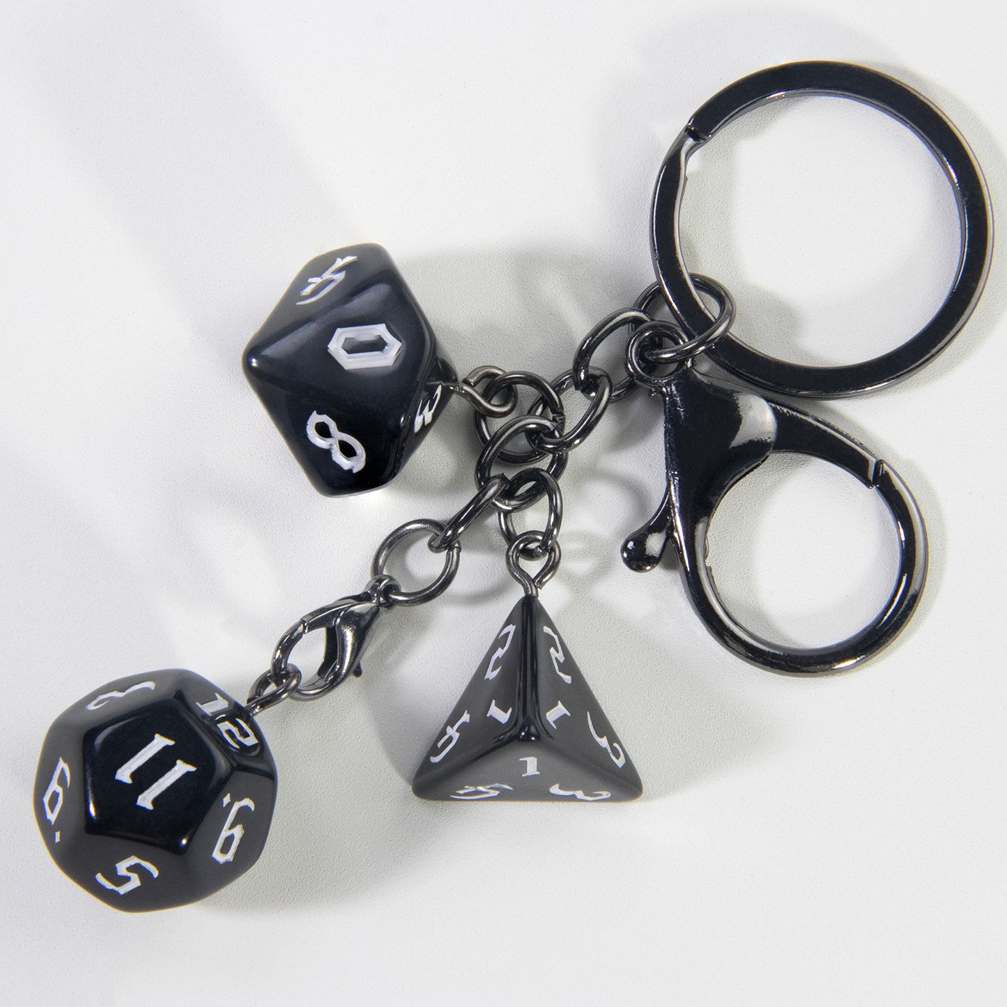 Board Game Key Chain Souvenir with Dice Charm for Backpack Car Key Decoration Pendant, As Gift for Table Game Lovers