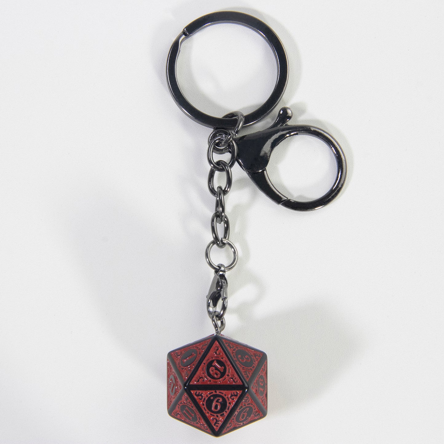 Lucky Dice Keychain, Colorful Acrylic Key Holder Bag Car Pendant, DND RPG Table Game Fans Souvenir Gift Jewelry