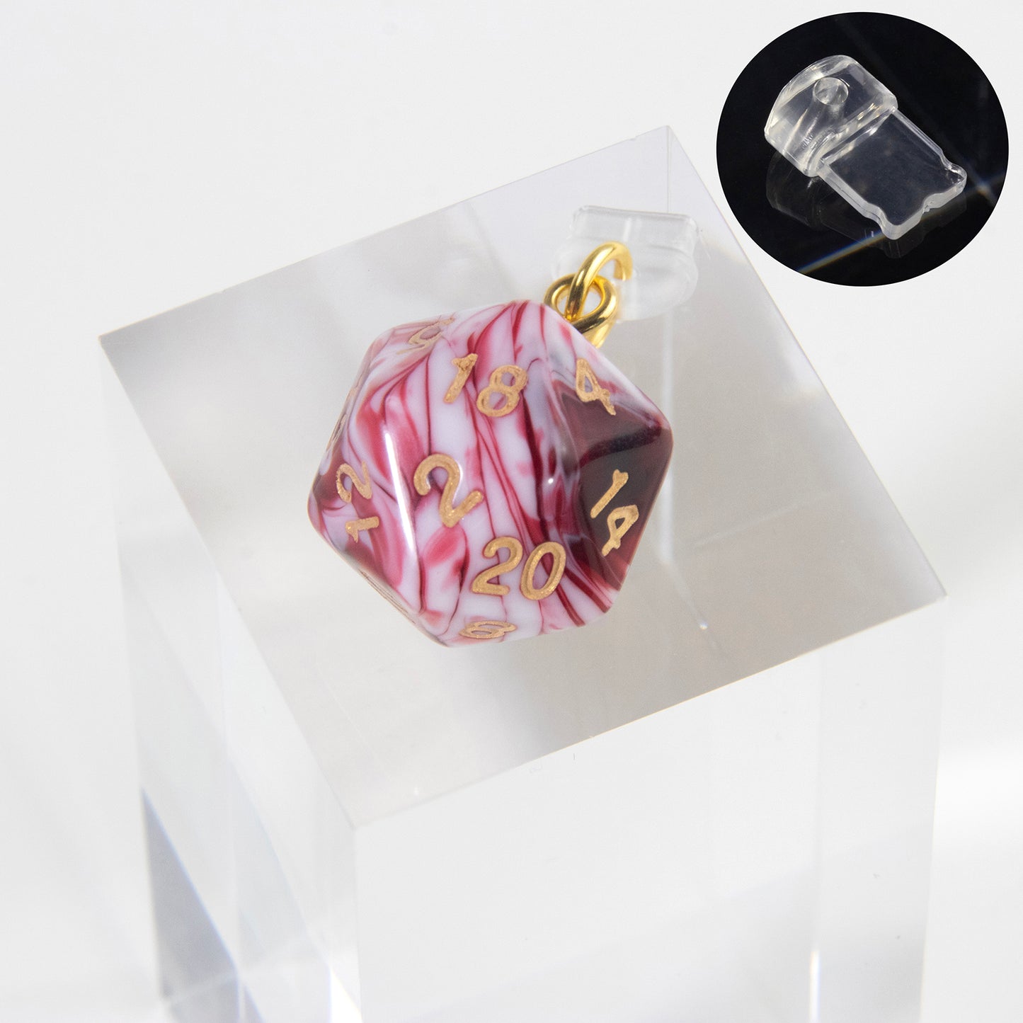 Phone Dust Plug with Acrylic Dice Charm Dust Protection Stopper for iphone Type-C Phone Charge Port