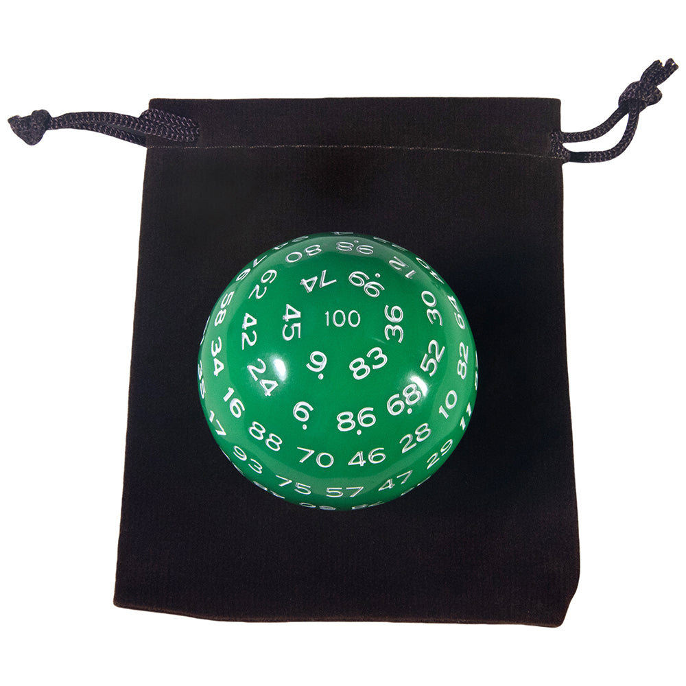 Multi-sided D100 Dice Polyhedral Acrylic 100 Sided Dices with Bag for Role Playing Table Games Party