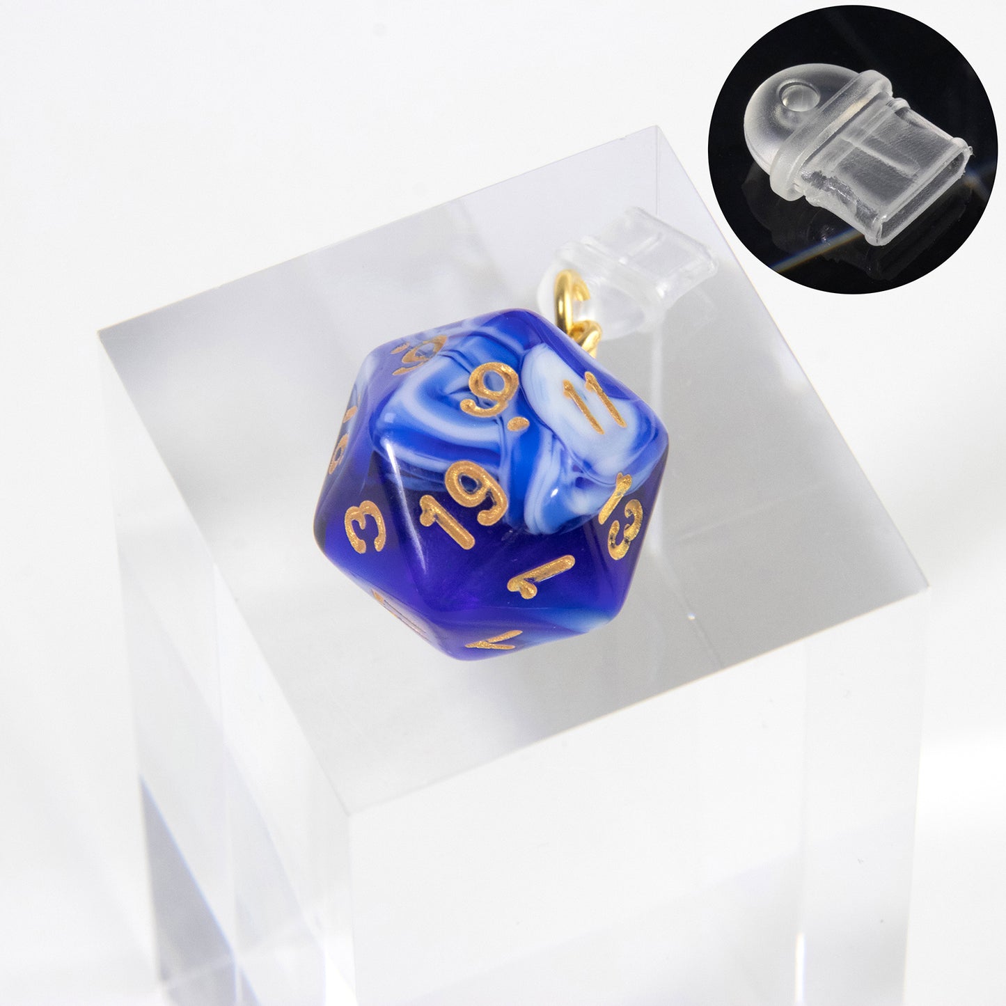 Phone Dust Plug with Acrylic Dice Charm Dust Protection Stopper for iphone Type-C Phone Charge Port