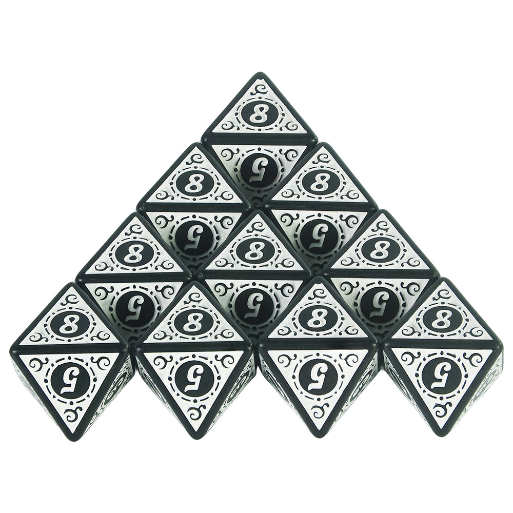 10pcs Polyhedral Dice 8 Sided Dice Set for DND Role Play Game Tabletop Game Accessories
