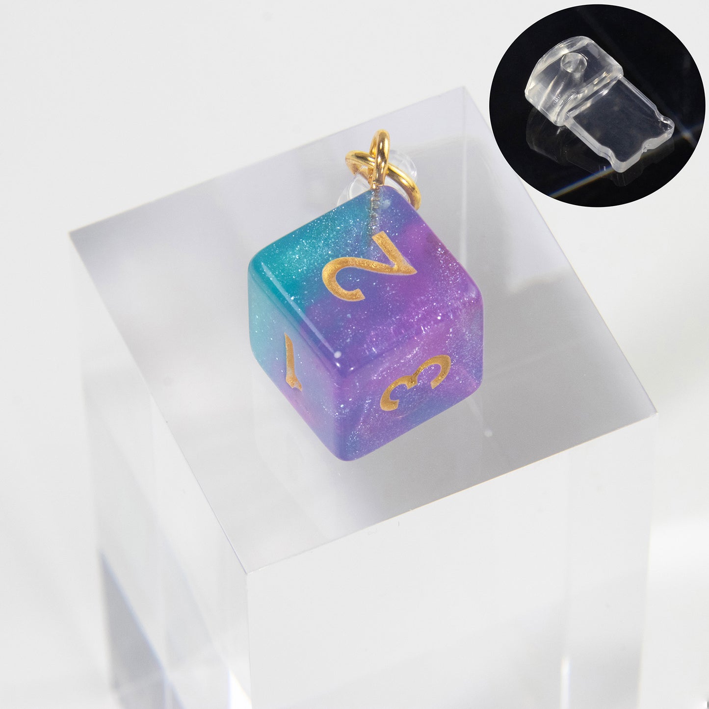 PVC Dustplugs with Acrylic Dice Pendant for Android Apple Phones Charging Port Dustproof Protector Dust Plugs